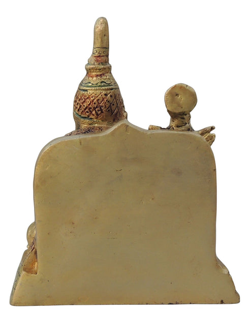 Brass Kuber Ji God Idol Statue 1.92 Kg